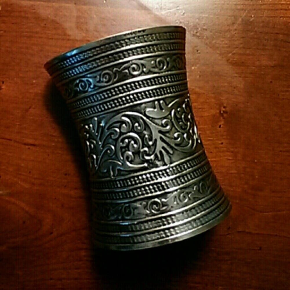 Emporiama Tibetan Silver Gauntlet Cuff  Bracelet